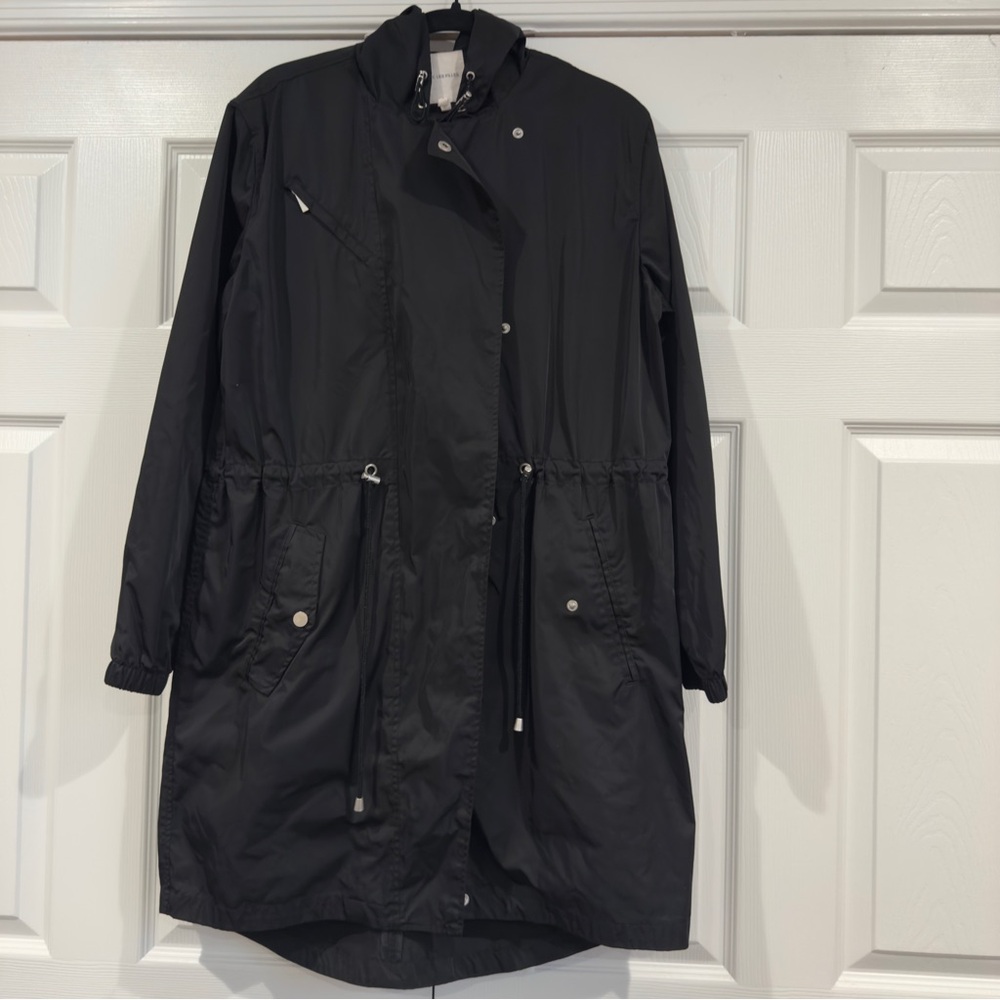 Avec Les Filles Black Hooded Anorak Jacket